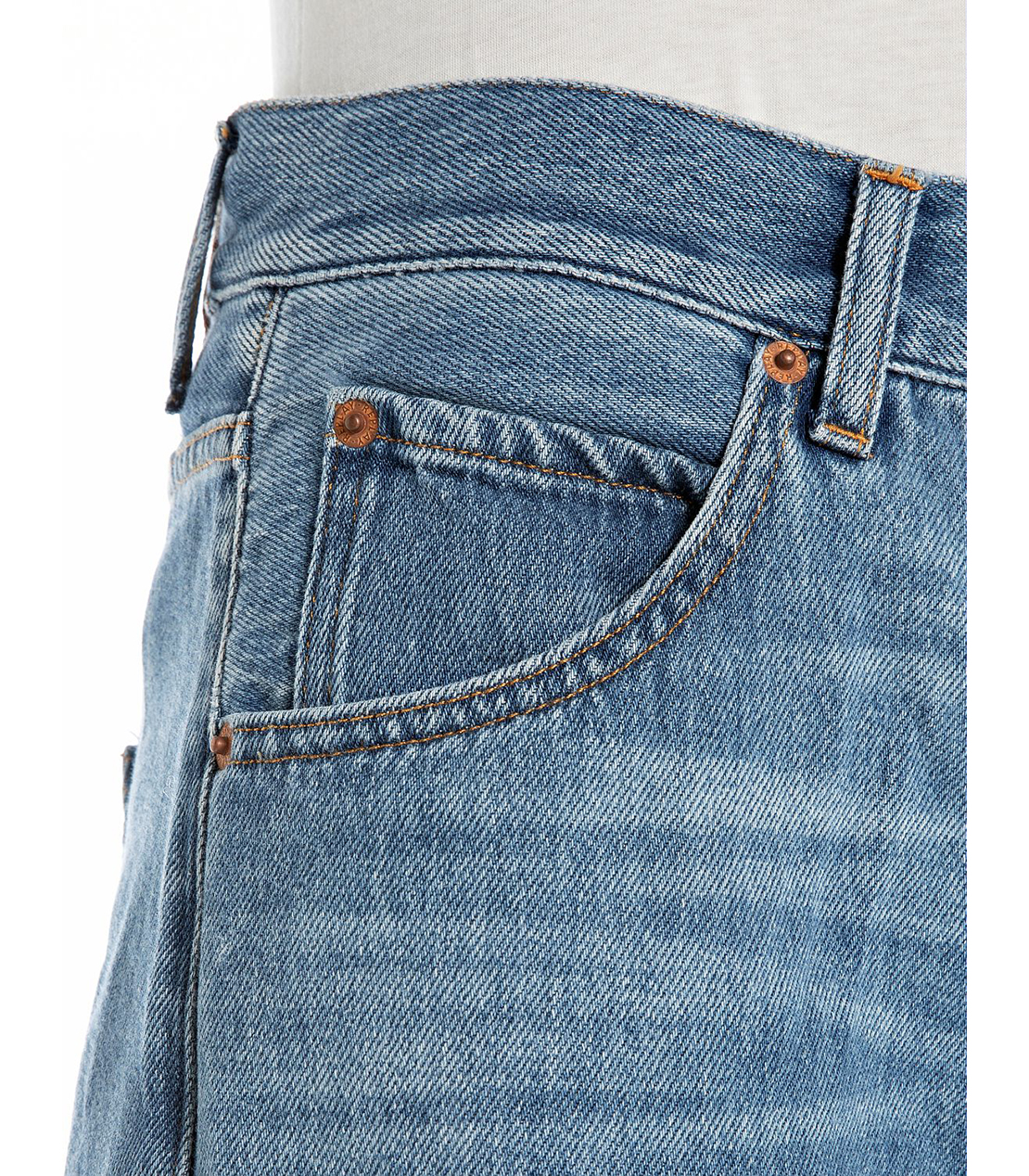 バギーフィットNARJA コットンリヨセルブルーデニム 詳細画像 ブルー 7